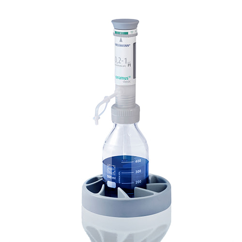 Hirschmann Ceramus Bottle Top Dispenser, 0, 2-10 mL, With Bottle, Pt/ir Springs - For Trace Analysis